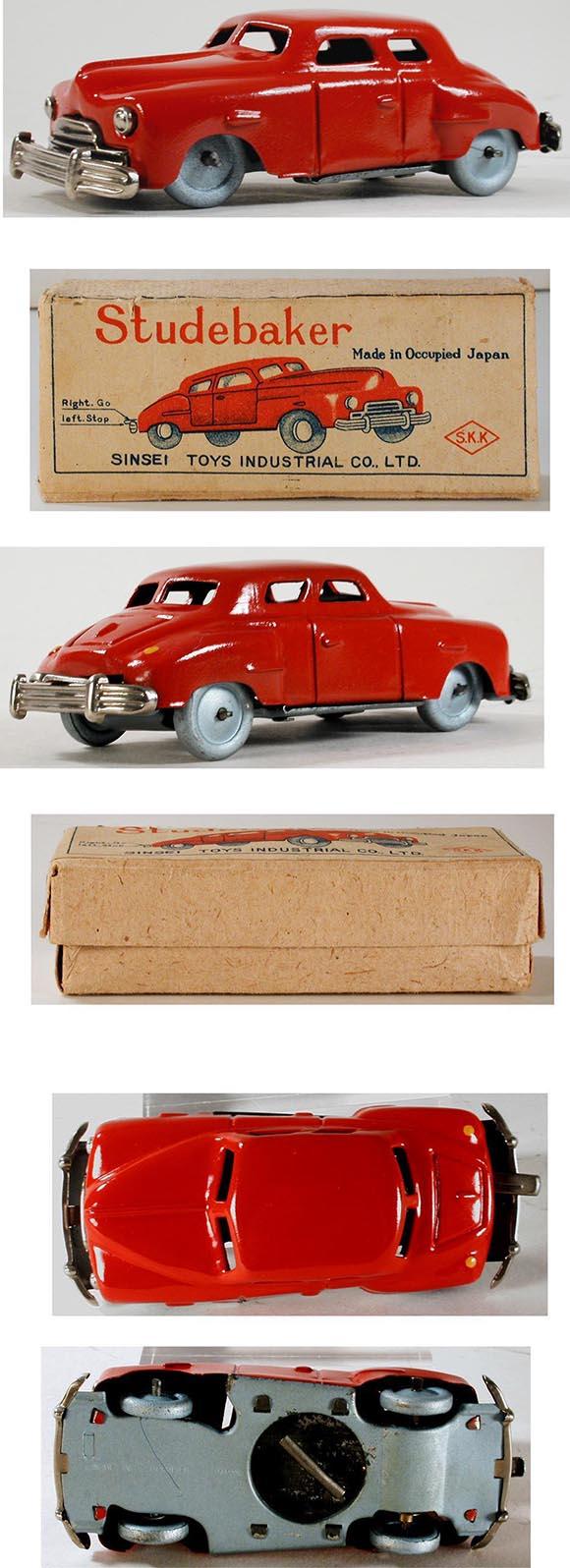 c.1949 Sinsei Toys, Studebaker Coupe in Original Box